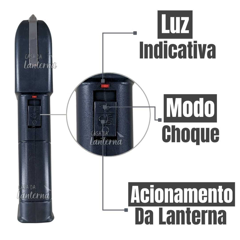 Taser com Lanterna 12.000v - Defesa Pessoal