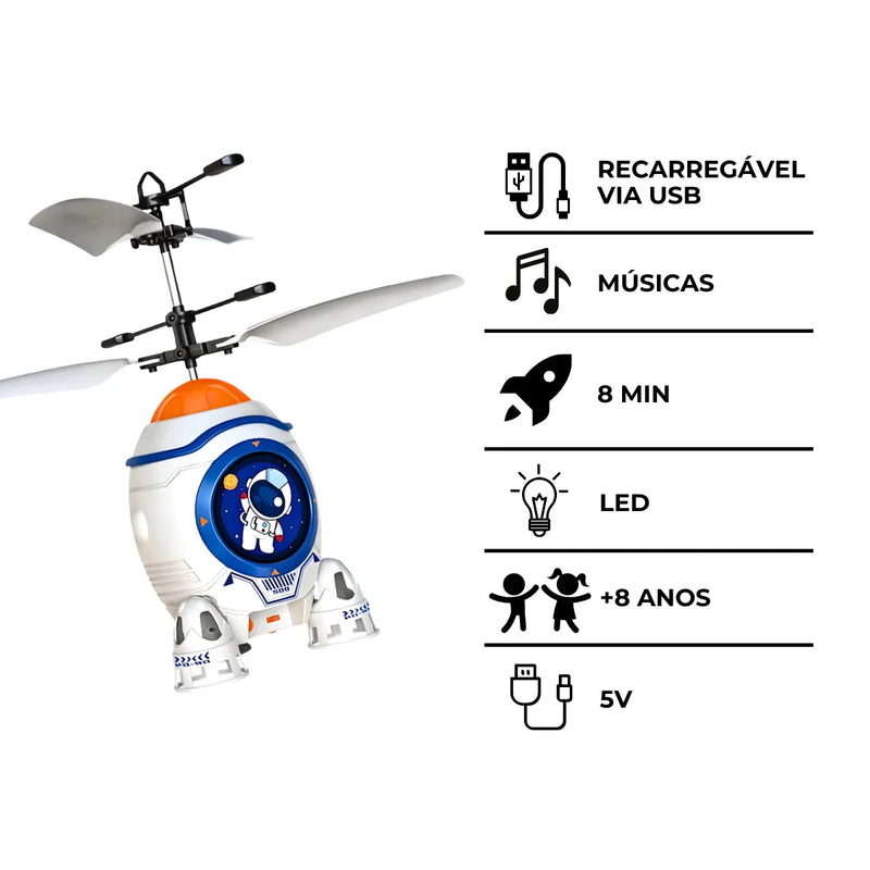 Foguete Infantil com Sensor de Movimento