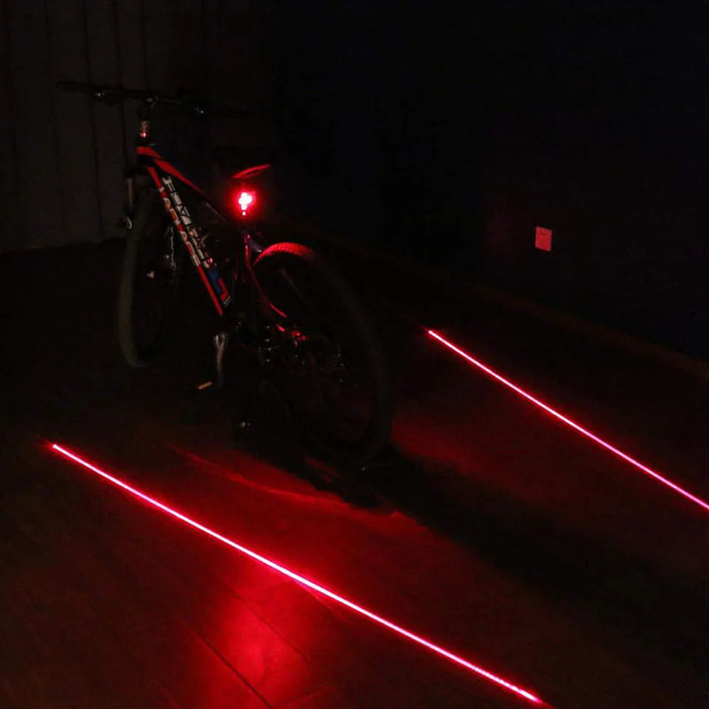 Luz de sinalização para bicicleta com 64 LEDs, 15 lumens, recarregável, à prova d'água e sem fio