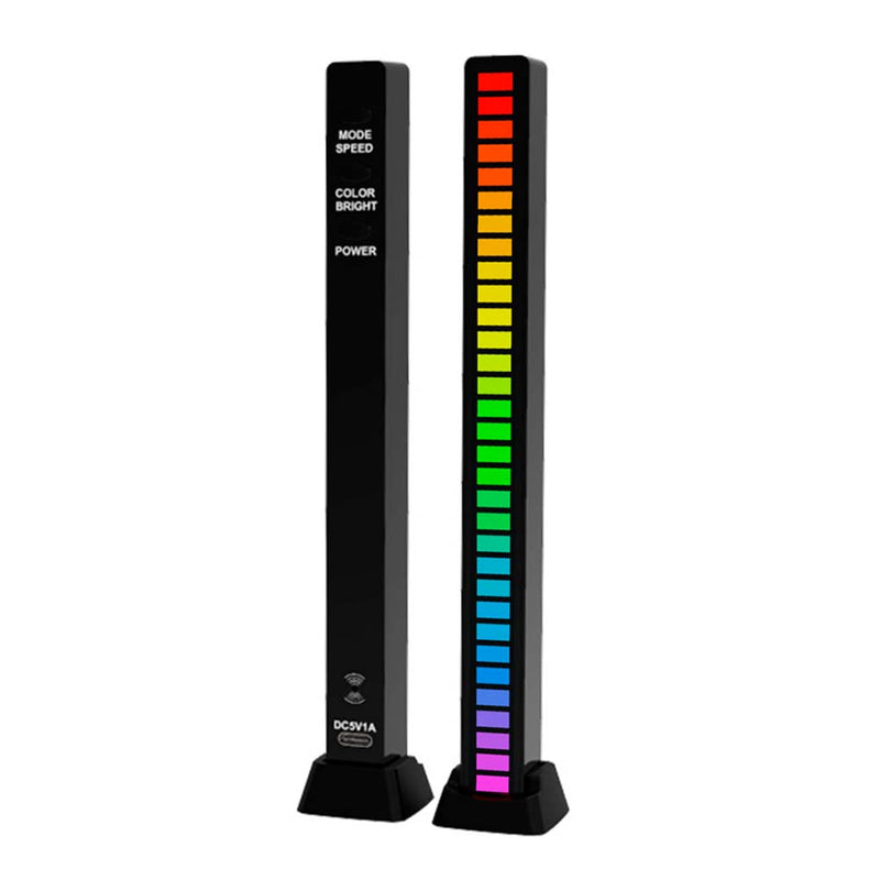 MusicLevel™ - Led sensível ao som! - Bateria Recarregável - 32 leds!